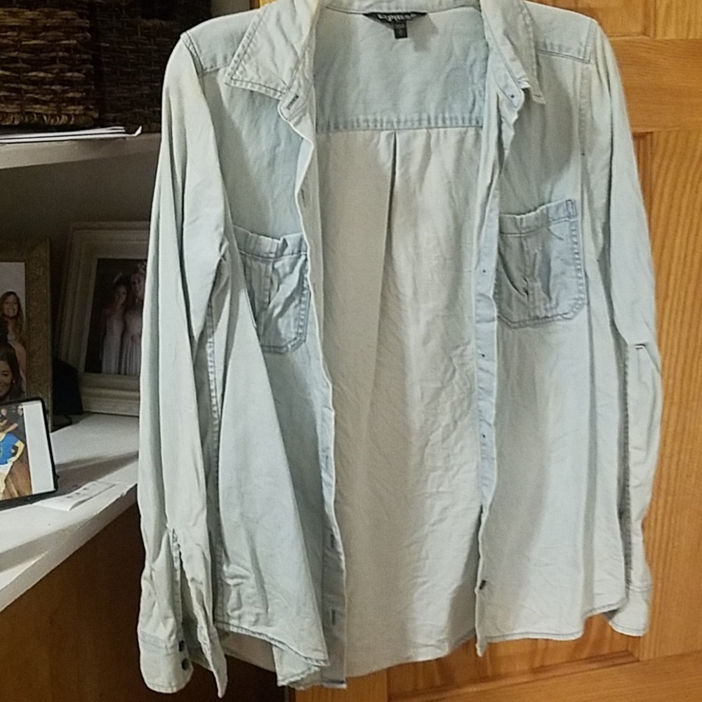 Express, denim button up, (s)